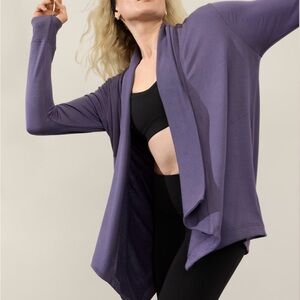 Brand new Athleta cardigan in purple